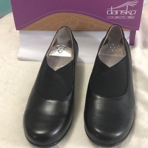 Dansko Anna Nappa shoes size 40 black leather
